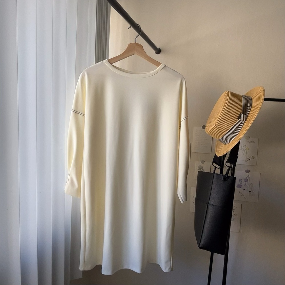 ｛Mango｝Oversized Sweatshirt Dress White Brand New